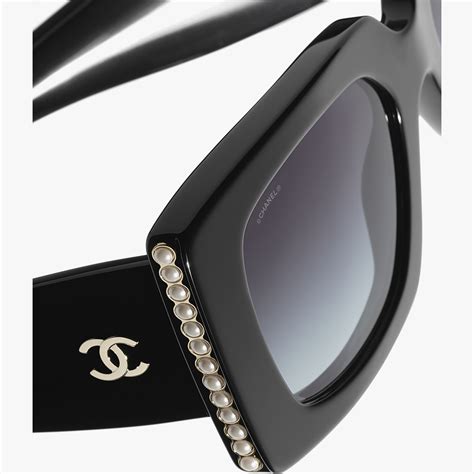 chanel black pearl sunglasses|cheap authentic chanel sunglasses.